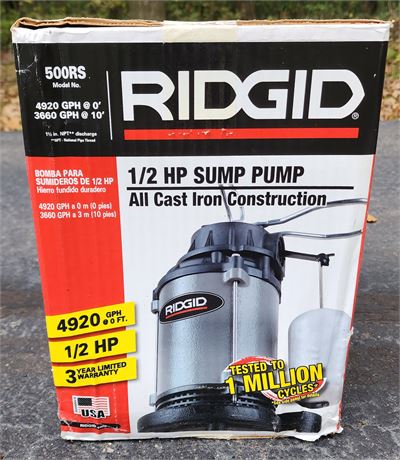 Rigid 500RS Sump Pump