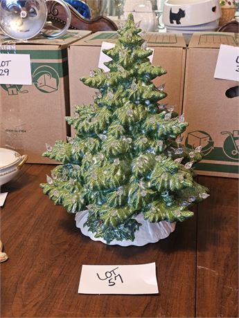 Ceramic Christmas Tree With Base