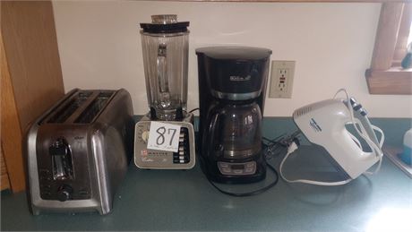 Toaster, Blender, Mixer, Coffee Maker