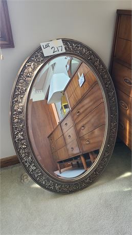 Bed, Bath & Beyond Oval Floral Mirror