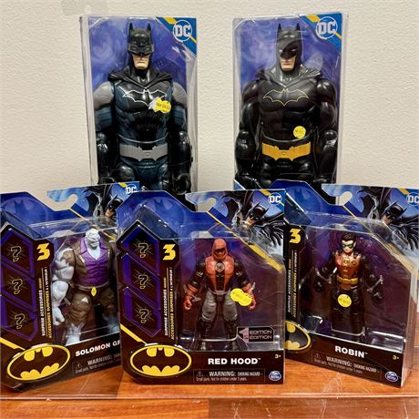 DC Batman Action Figures Lot of 5 - New in Packaging
