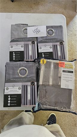 Hunnington Home Window Curtain & Window Panels Color Grey