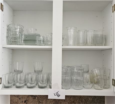 Mixed Clear Glass Kitchenware,Drinking,Juice & Highball Glasses & More