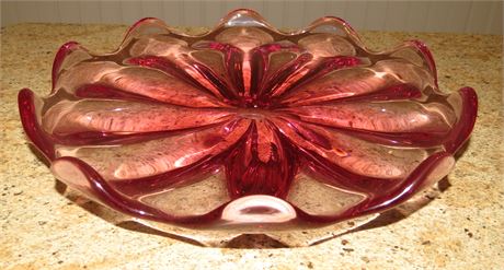 Vintage Art Glass Dish