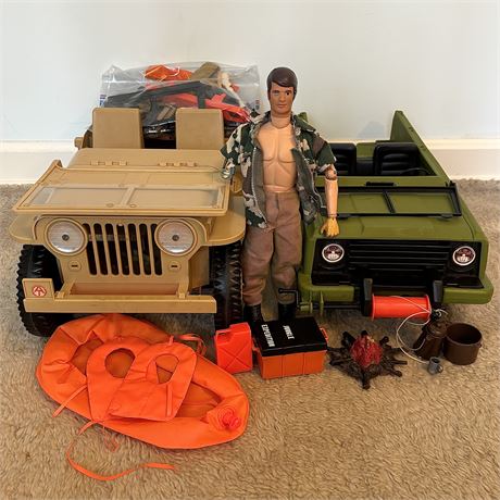 Vintage G.I. Joe Desert Patrol Jeep, Big Jim Safari Jeep & MORE!!!!!!