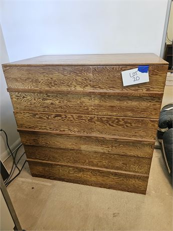 Wood Dresser with Deep Drawers