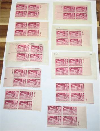 US Air Mail Stamps: 6 Cents Wright Brothers 1st Flight 46th Anniversary