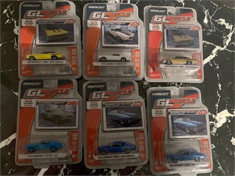 Greenlight Collectibles GL Muscle Series Die Cast Cars Lof of 6