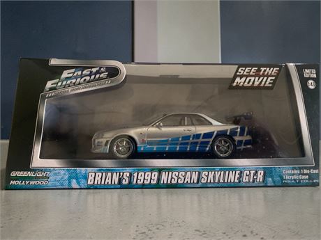 Greenlight Hollywood 1999 Nissan Skyline GT-R From 2 Fast 2 Furious Movie