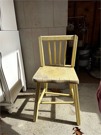 Vintage Children's Wood Chair