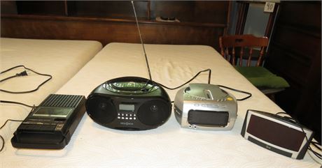 Electronics: CD Player/Radio, Clock, Tape Recorder