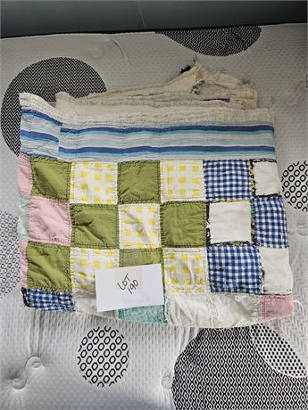 Hand Made Twin Quilt - Use For Cutter