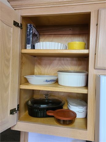 Kitchen Cupboard Cleanout:Corningware / GlassBake / BIA & More