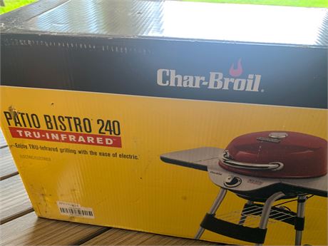 Char-Broil Patio Bistro 240 TRU-Infrared Electric Grill - New In Box