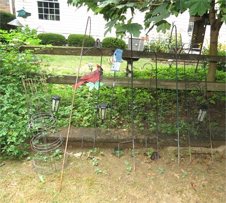 Shepard Hooks, Flower Bed Decorations