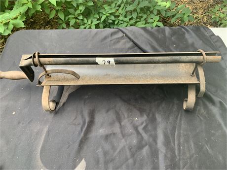 Vintage Metal Newspaper Roller