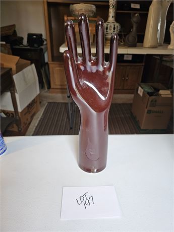 Brown Ceramic Store Display Hand