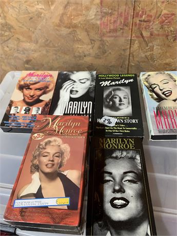 Vintage Marilyn Monroe VHS Movie Lot - All About Marilyn's Life