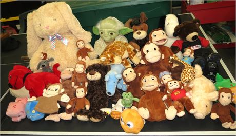 Tote of Stuffed Animals