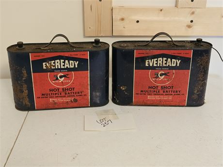 Vintage Ever-Ready Hot Shot Batteries