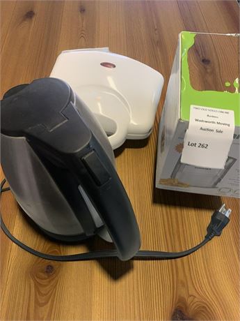 Electric Kettle, Waffle Maker & Cuisinart Prep Express French Fry Cutter