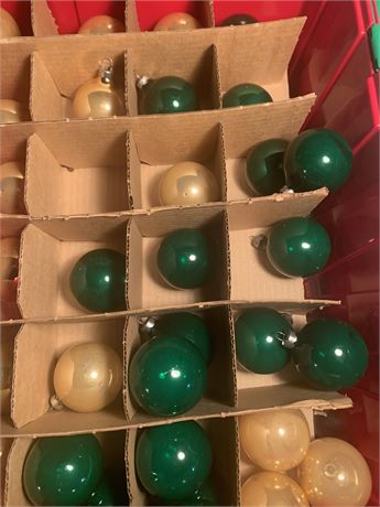 Vintage Glass Christmas Tree Ornament Lot