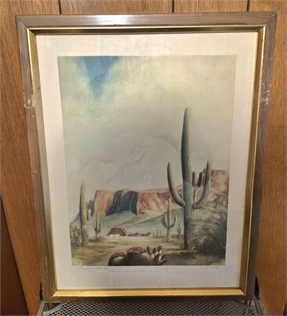 Superstitiom Mountain Signed Print