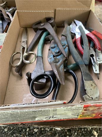 Pliers, Scissors and Side Cutters Lot