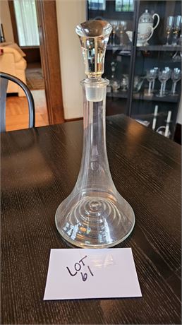 Vintage West Germany Crystal Decanter With Stopper