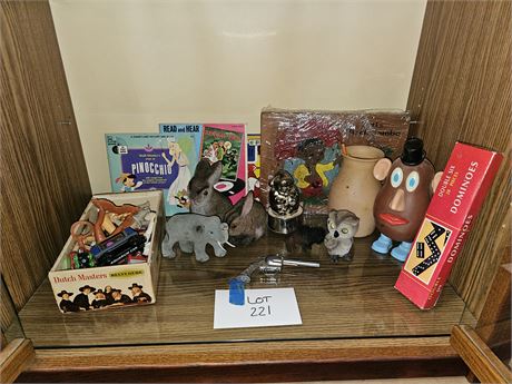 Children's Banks/Book's/Cap Gun/Figurines & More