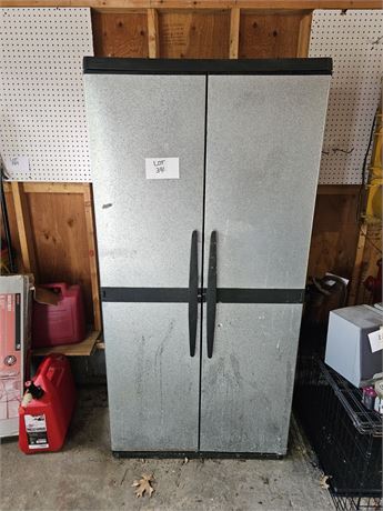 Galvanized Front Large Plastic Storage Cabinet