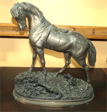 Horse Sculpture, Appears to be Bronze