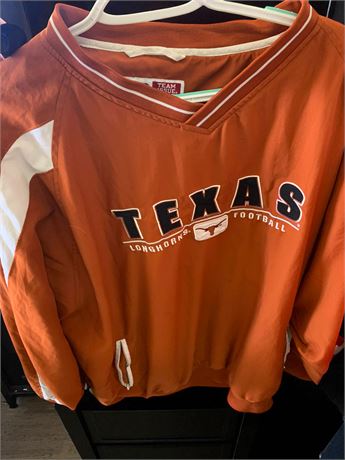 Texas Longhorns Pullover Windbreaker Jacket By Russell Athletics