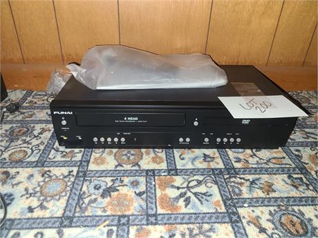 Funai Corp. Combination Video and DVD Player Model:DV220FX4
