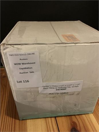 Plumber's Choice 1-1/2" x 1-1/2" x 1-1/4" Black Fitting with Reducing Tee