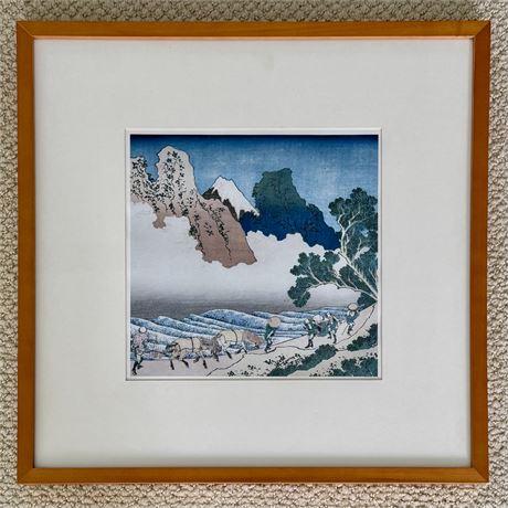 Square Framed Asian Fine Art Print - 20 5/8 x 20 5/8"