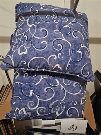 Blue/White Outdoor Cushions