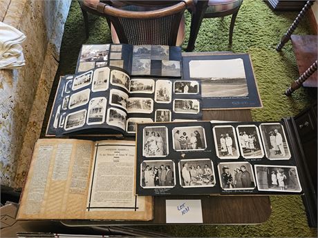 Vintage Photo Albums & Scrap Book - Hunting / Animals / Travel / People & More