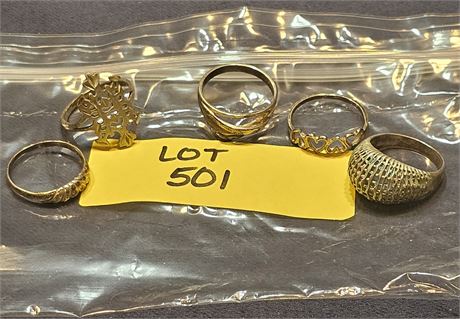 Sterling Ring Lot Sizes 7 & 8