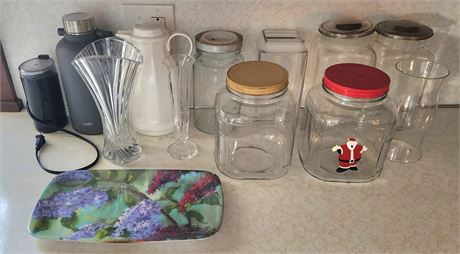 Mixed Lot: Jars, etc