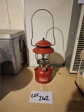 Vintage Coleman Red Camping Lantern