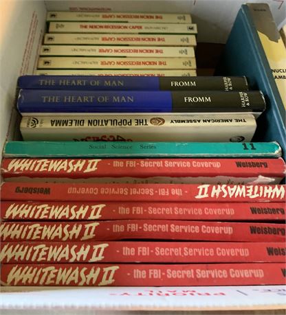 Vintage Book Lot - Whitewash II The FBI-Secret Service Coverup & More