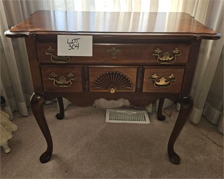 Vintage A.A. Laun Queen Anne Style Lowboy Chest