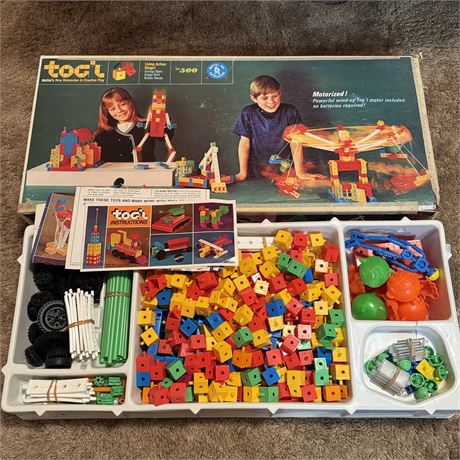 1960's Mattel Toc'L Creative Building Play Set (Set 500)