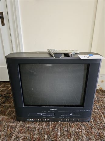 Toshiba Color Box TV with Built in DVD-VHS Combo