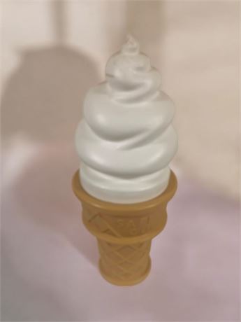 Giant Safe T Cup Vanilla Soft Serve Ice Cream Cone Collectible Coin Bank