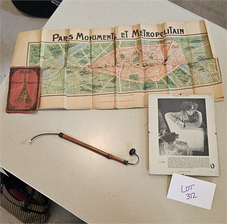 Early Paris Map, Pipe & More