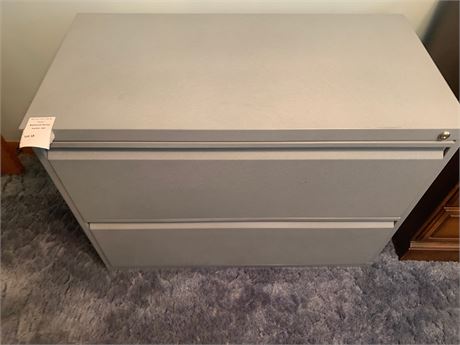 Metal 2 Drawer File Cabinet