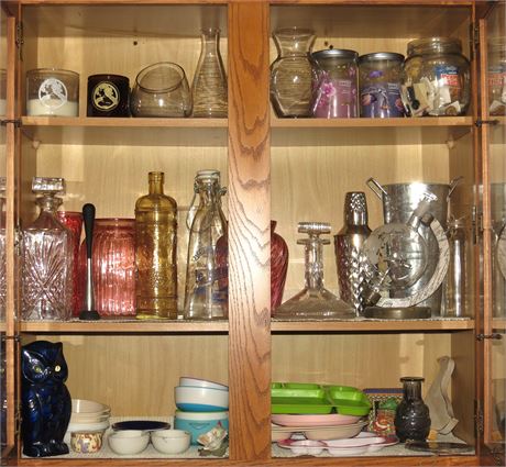 Cabinet Cleanout: Candles, Vases, Etc