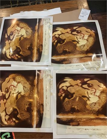 Unframed Mordançage-Style Abstract Art Prints